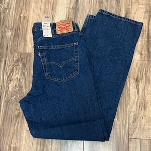 NWT Levi's Men's Dark Blue Relaxed Jeans Sz 38x 36
